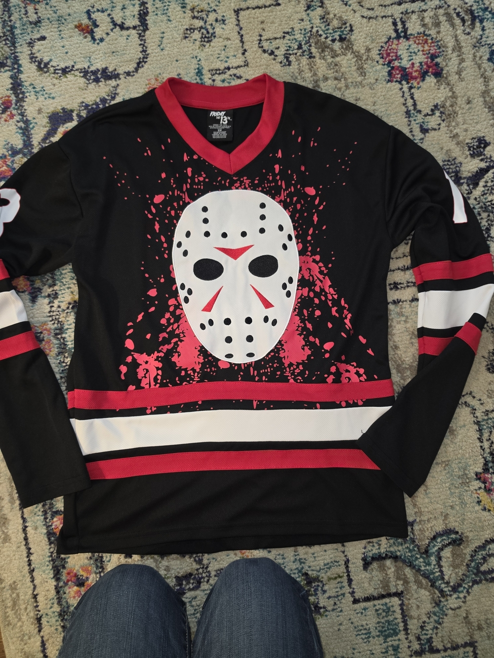 Jason Voorhees Hockey Jersey #13 Friday the 13th Size s Horror Movie Merch